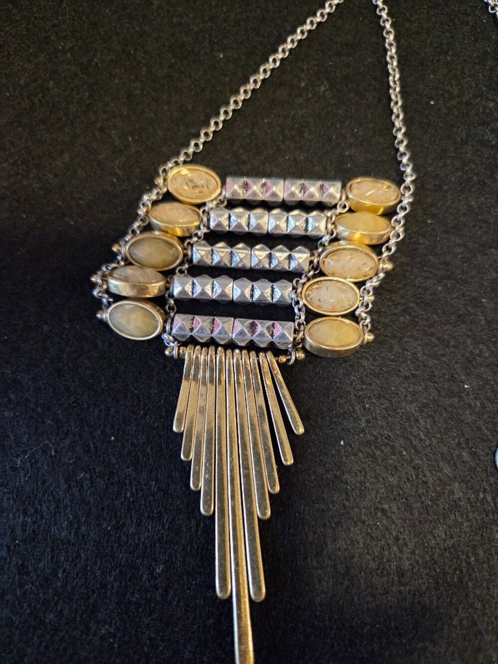 Lucky Brand Two Tone Ladder Pendant